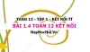 Bài 1.4 Toán 12 tập 1 SGK Kết nối tri thức